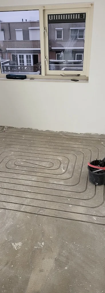 Vloerverwarming kamer