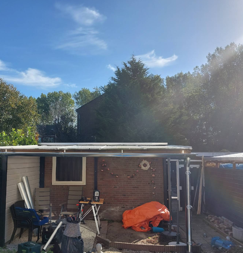 Aanbouw dak
